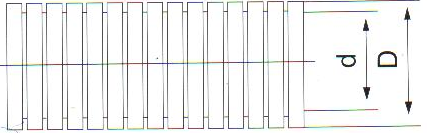 PP Corrugated Conduit dimensional drawing